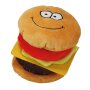 NOBBY Plüschspielzeug „Happy Food“ Cheeseburger mit Gummizug, 15 cm