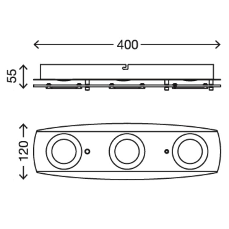 Deckenleuchte Briloner Acrilico LED Deckenlampe Kunststoff Chrom