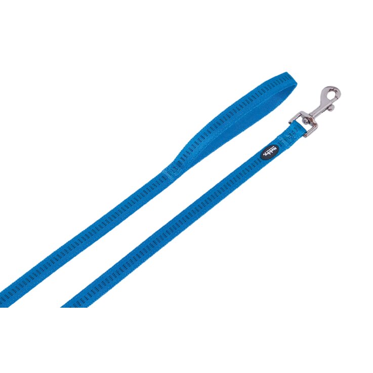 NOBBY Leine "Soft Grip", blau, L - XL, L: 120 cm; B: 25 mm