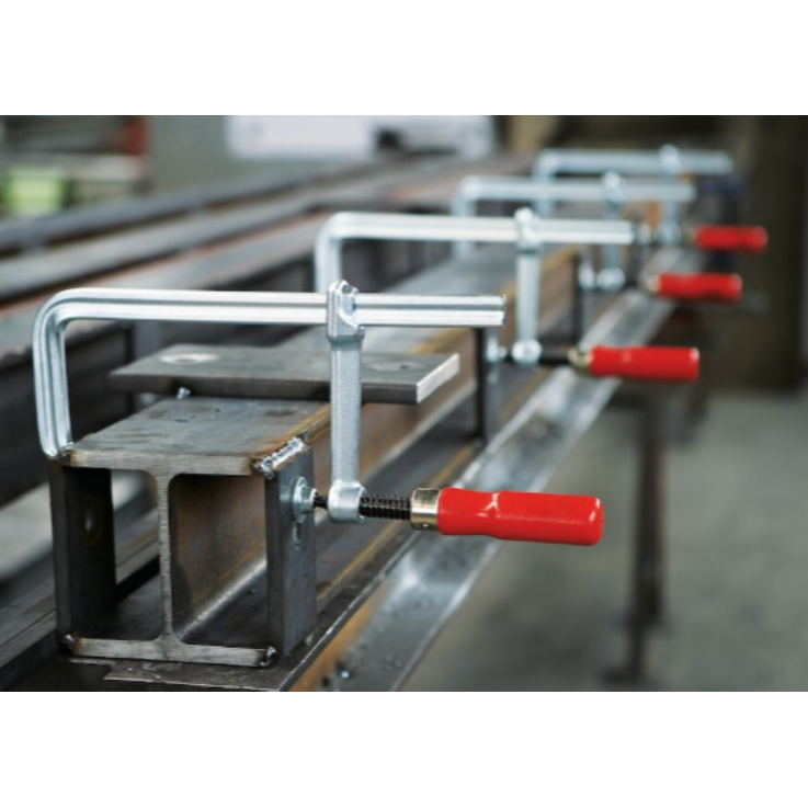 BESSEY Ganzstahl-Schraubzwinge classiX GS25 mit Holzgriff, 250/120 mm