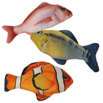 NOBBY Pl&uuml;schfisch mit Catnip, bunt, 14,5 +16,5 cm