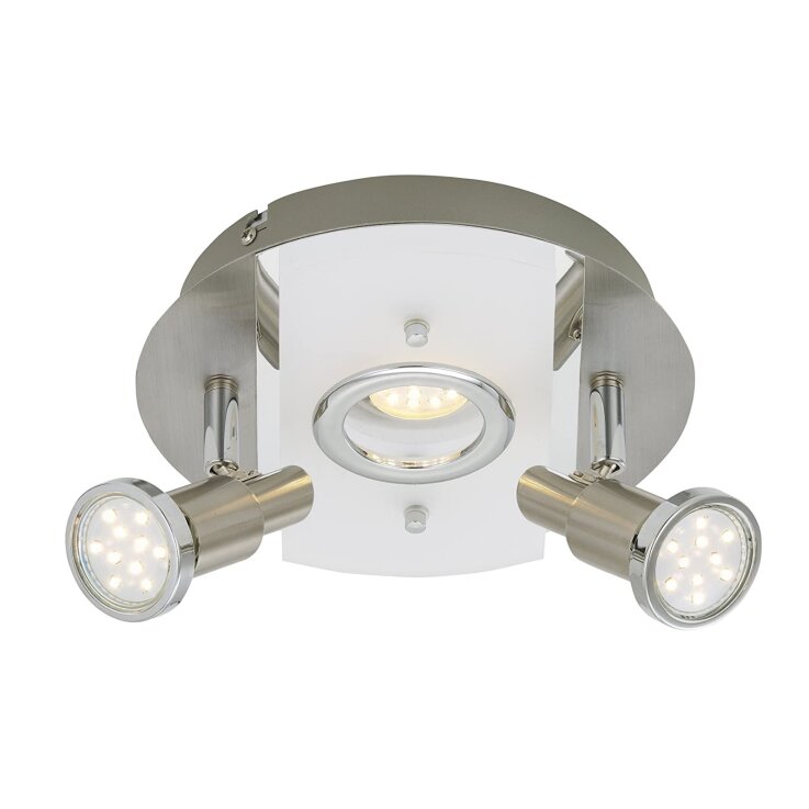 Briloner 3595-032 - LED Spotlight RIPOSO 1xLED/5W/230V + 2xGU10/3W