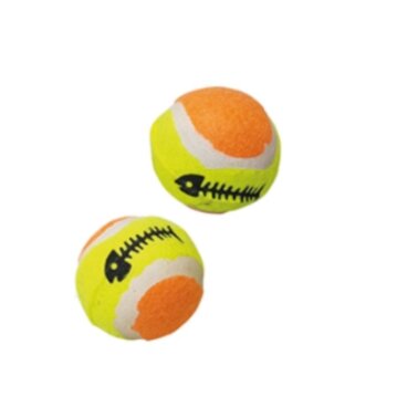 NOBBY Tennisball, gelb/orange, &Oslash; 4,5 cm