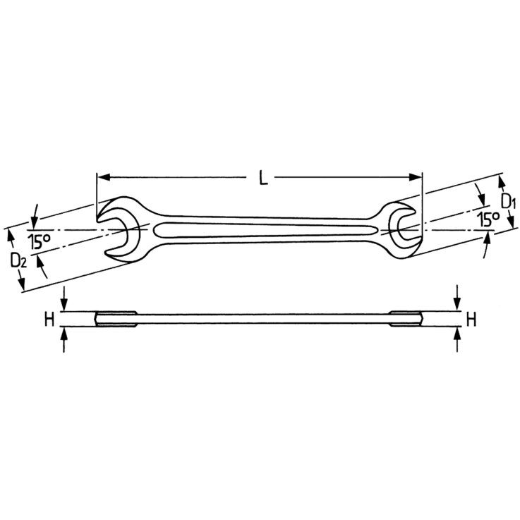 HEYCO DOPPELMAULSCHL.  895  10  X 11  MM