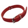 NOBBY Lederhalsband "Tabil", rot, L, 60 cm (46-56 cm), 25 mm