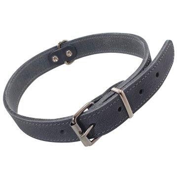 NOBBY Lederhalsband "Tabil", grau, L, 60 cm...