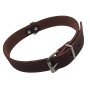 NOBBY Lederhalsband "Tabil", braun, L, 60 cm (46-56 cm), 25 mm