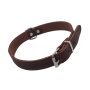 NOBBY Lederhalsband "Tabil", braun, M - L, 52 cm (42-48 cm), 22 mm