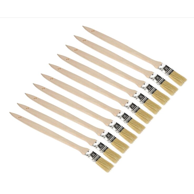 Heizkörperpinsel 25 mm   Winkelpinsel Lasurpinsel Lackierpinsel Malerpinsel Holzpinsel für Schwer Zugängliche Stellen