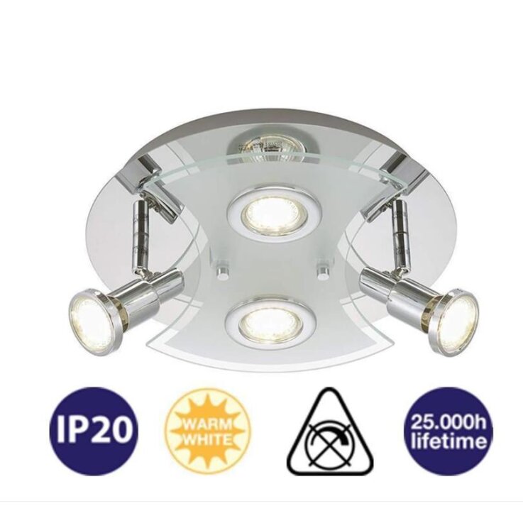 BRILONER LED Deckenleuchte Deckenlampe Spotbalken Lampe Leuchte 2159-048LM