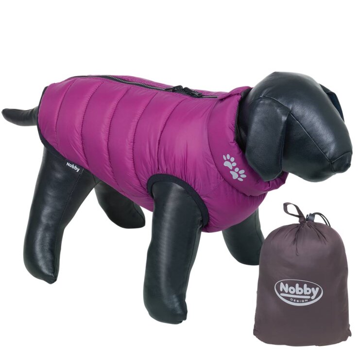 NOBBY „LIGHT“ Hundemantel, purpur-braun, Gr:32 cm