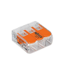 WAGO 3-Leiter-Klemme COMPACT transparent Bedienhebel 0,14-4mm²