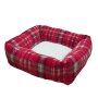 NOBBY XMAS Komfort Bett eckig "KARELI" rot, 50 x 50 x 20 cm