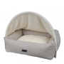 NOBBY Komfortbett mit H&ouml;hle "ILANA" beige, 60 x 50 x 16 cm