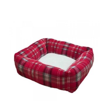 NOBBY XMAS Komfort Bett eckig "KARELI" Rot, 70...