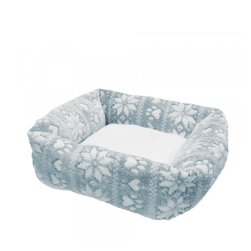 NOBBY XMAS Komfort Bett eckig "FLOKON" grau, 60...