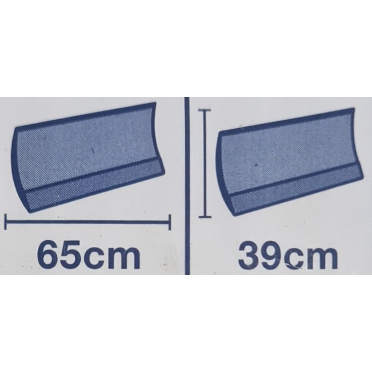 Schneeschild für 196 cm Kehrmaschine  ZU-B- KM- 60/1,  Höhe: 39 cm Länge: 65 cm :