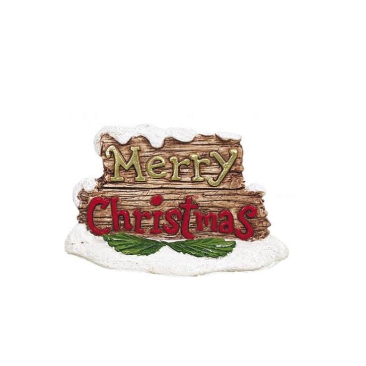 NOBBY Merry Christmas Schild, 10 x 4,5 x 6 cm