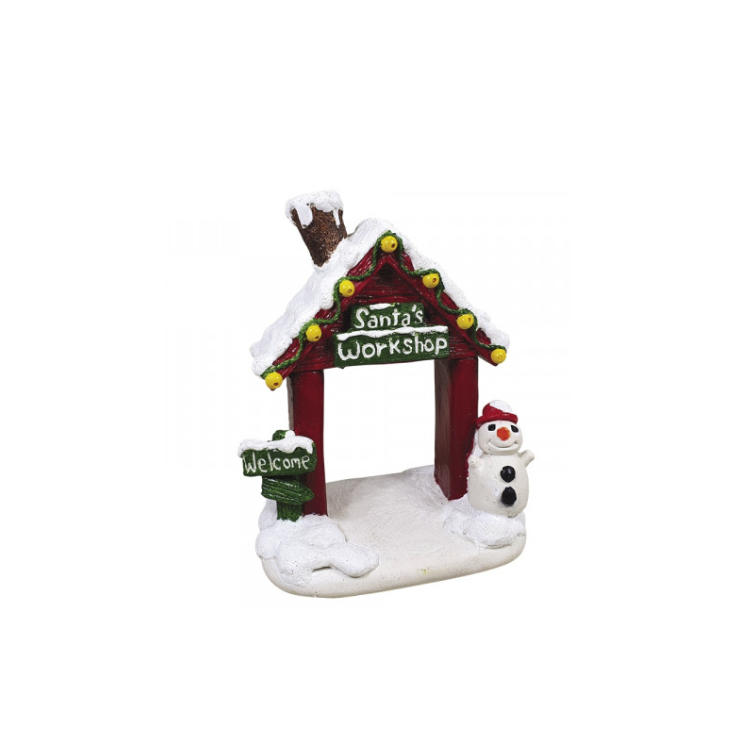 NOBBY Santas Workshop Schild, 11 x 7,8 x 13,5 cm