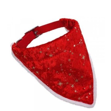 NOBBY Xmas Halsband mit Tuch, rot, 50 cm x 20 mm