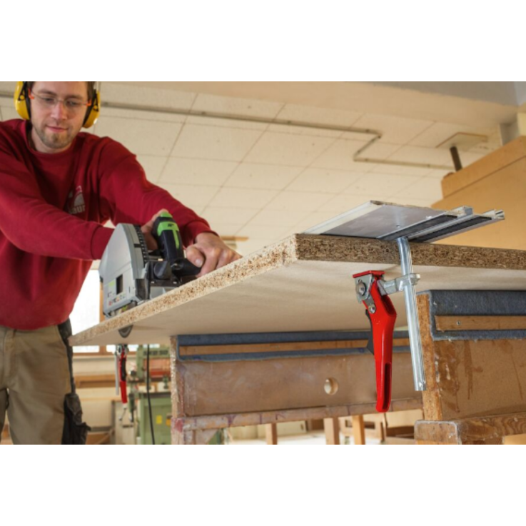 BESSEY Ganzstahl-Tischzwinge GTR16S6H mit Hebelgriff, 160/60 mm