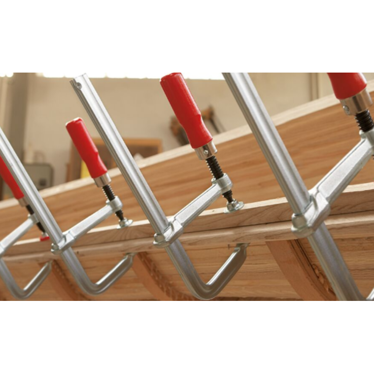 BESSEY Ganzstahl-Schraubzwinge classiX GS10 mit Holzgriff, 100/50 mm