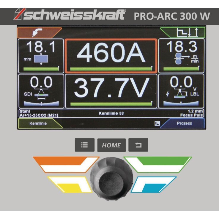 SCHWEISSKRAFT MIG/MAG-Impulsschweißgerät PRO-ARC 400 WS Set