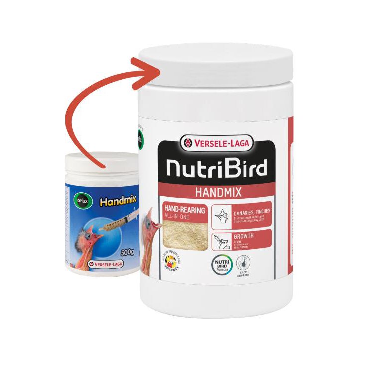 NUTRIBIRD Handmix Handaufzuchtfutter für Saat und Insektenfressende Vögel, 500 g