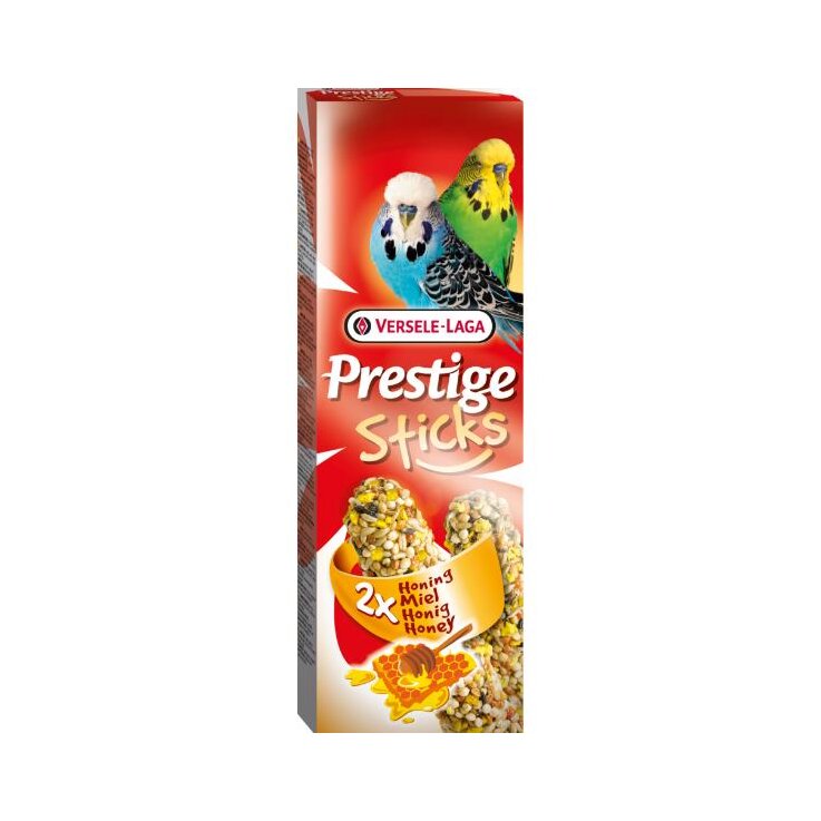PRESTIGE Sticks Sittiche Honig, 2 x 60 g
