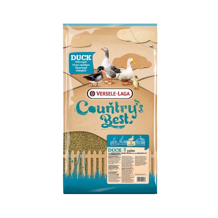 COUNTRYS BEST Duck3 Erhaltungspellets für Wasservögel, 5 Kg