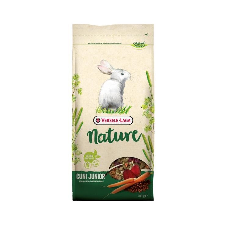 HOME NATURE Cuni Junior, Mischung für Zwergkaninchen, 2,3 Kg