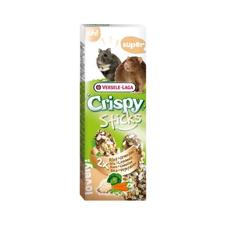 CRISPY Sticks Hamster-RattenReis & Gemüse, 110 g