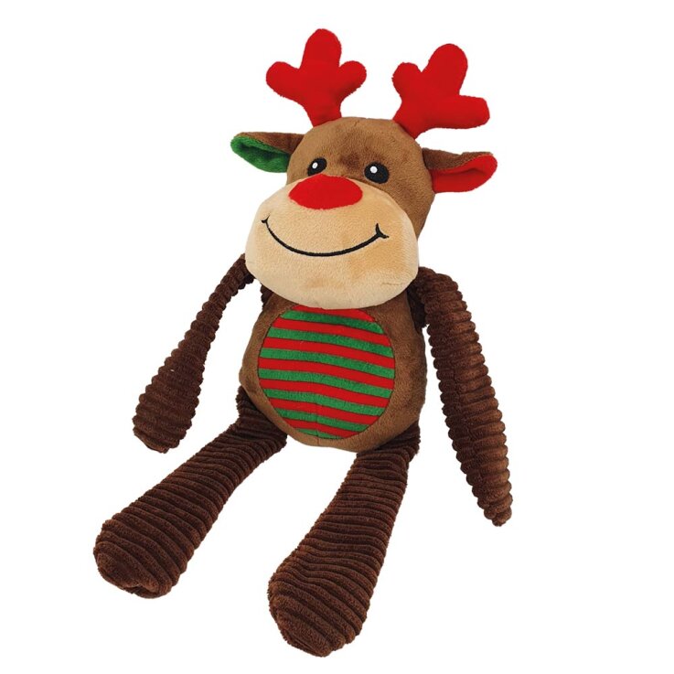 NOBBY Rentier 38 cm, mit Knisterarmen und beinen und Squeaker
