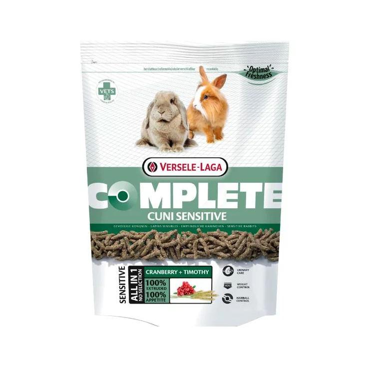 COMPLETE Cuni Sensitive, Leicht verdauliche All-in-one-Extrudate für empfindliche (Zwerg)Kaninchen, 1,75 Kg