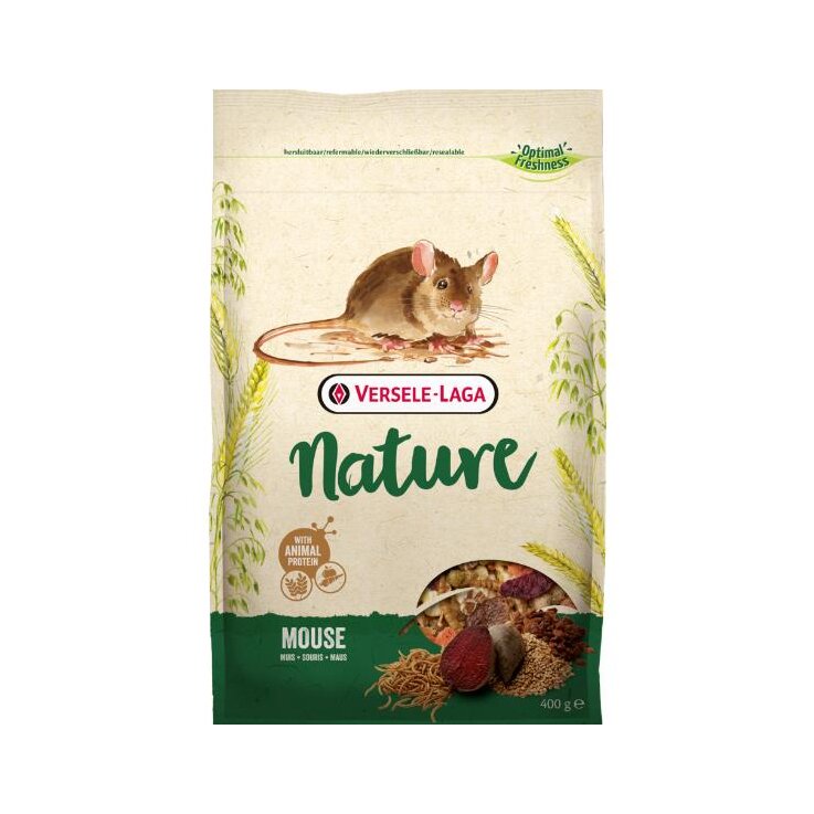 HOME NATURE Mouse, getreidereiche Mischung für Mäuse, 400 g