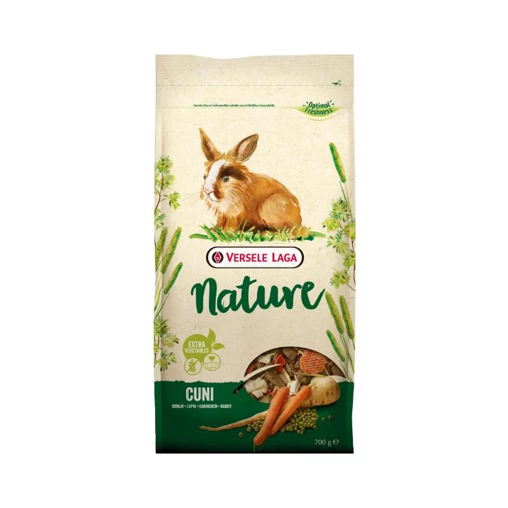 HOME NATURE Cuni, faserreiche Mischung für Kaninchen, 700 g