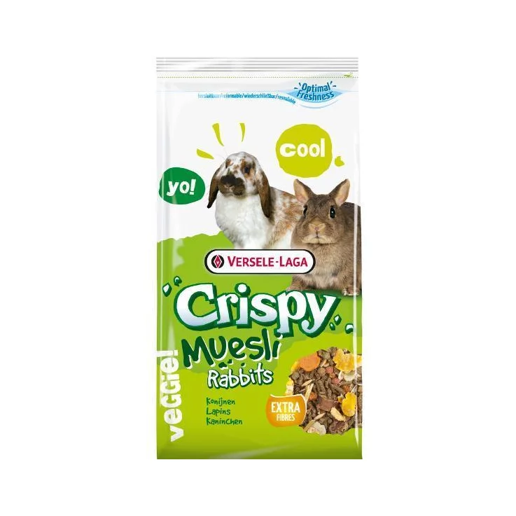 CRISPY Müsli- Rabbits, Qualitätsmischung für (Zwerg)Kaninchen, 1 Kg