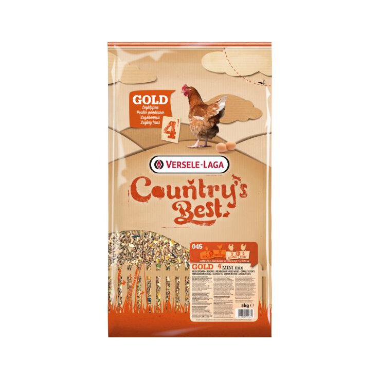 COUNTRYS BEST Gold 4 Mini Mix, getreidemischung für Zwerghühner, 5 Kg