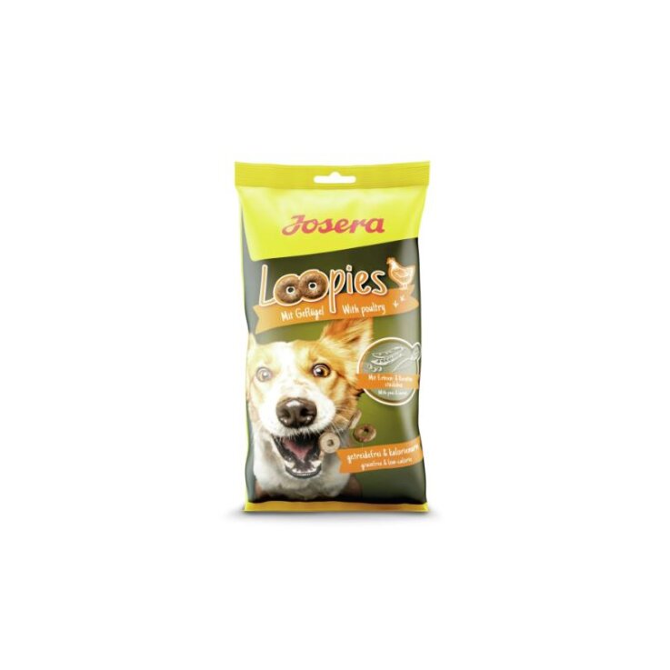 Hunde - Leckerli JOSERA Loopies mit Geflügel, 150 g
