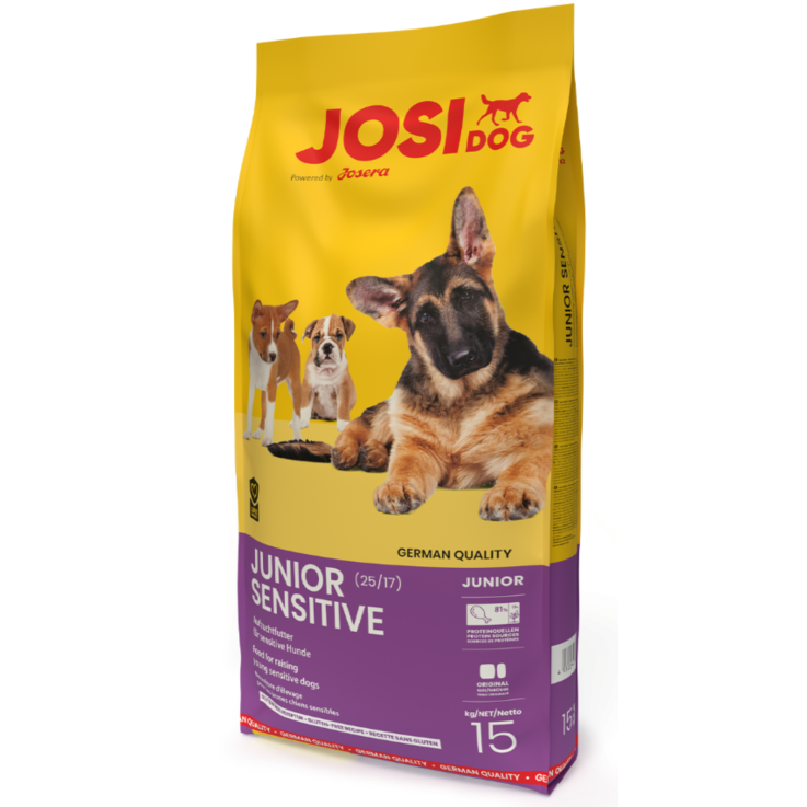 Hunde - Trockenfutter JOSERA JosiDog Junior Sensitive, 15 Kg