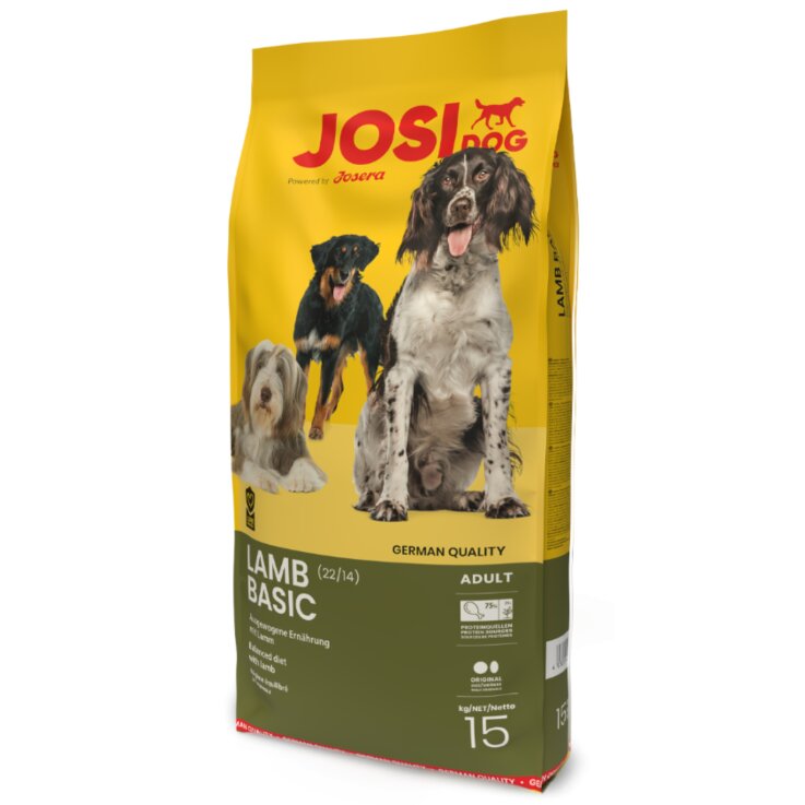 Hunde - Trockenfutter JOSERA JosiDog Lamb Basic, 15 Kg