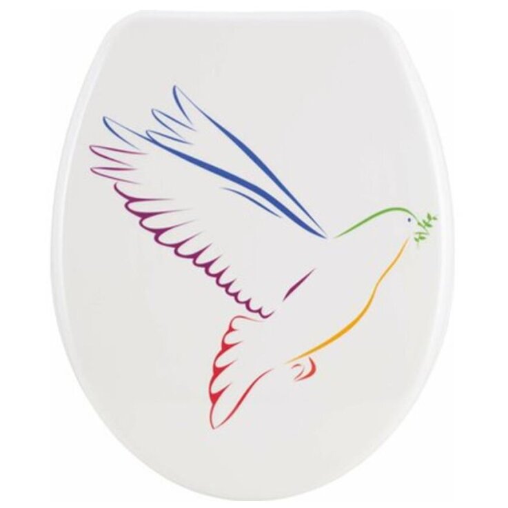 WC-Sitz Lanca II mit Absenkautomatik Duroplast Friedenstaube