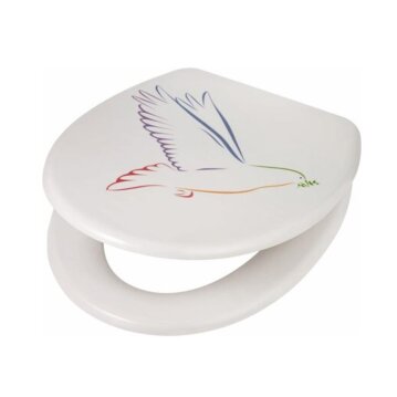 WC-Sitz Lanca II mit Absenkautomatik Duroplast Friedenstaube