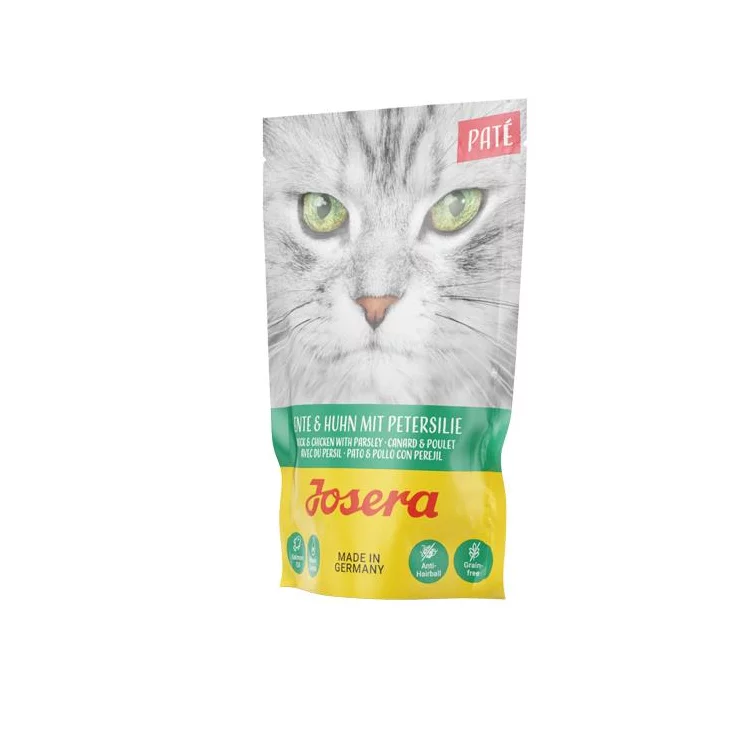 Katzen - Nassfutter JOSERA Paté Ente & Huhn mit Petersilie, 85 g