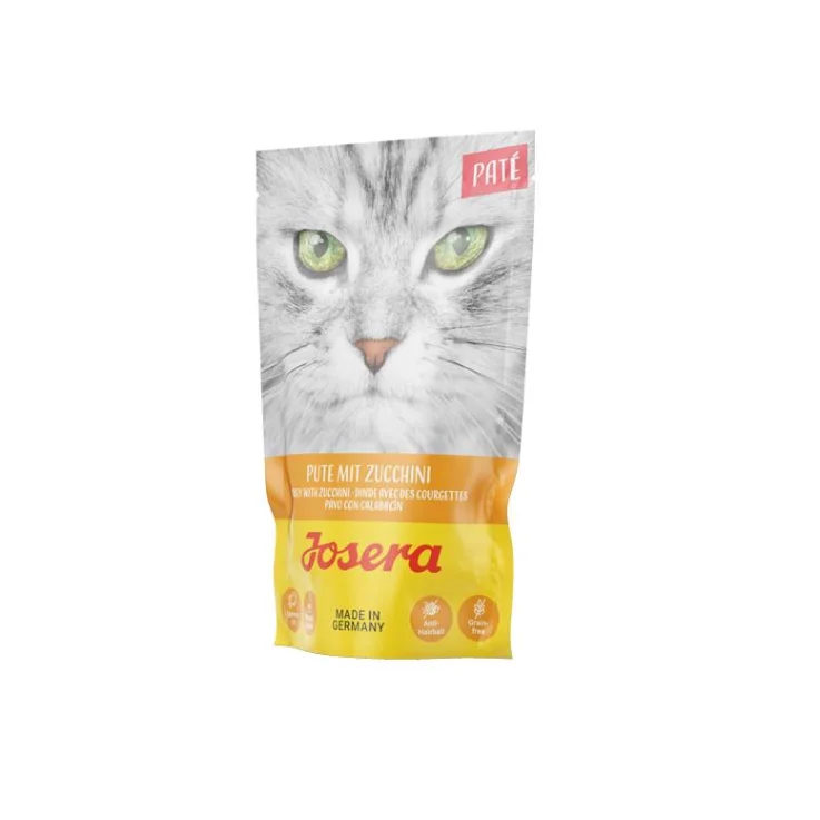 Katzen - Nassfutter JOSERA Paté Pute mit Zucchini, 85 g