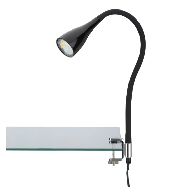 BRILONER LED KLEMMLEUCHTE, 5,5 CM, 3 W, SCHWARZ
