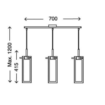 BRILONER Leuchten LED Pendant Light 15W