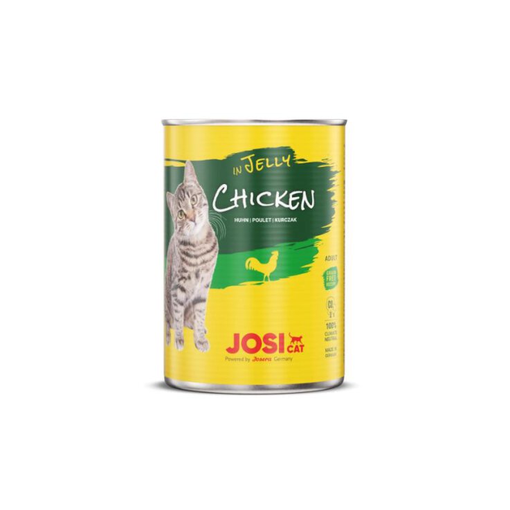 Katzen - Nassfutter JOSERA JosiCat in Jelly, getreidefrei, Chicken, 400 g