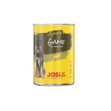 JOSERA JosiDog Game in Sauce, Nassfutter, 415 g