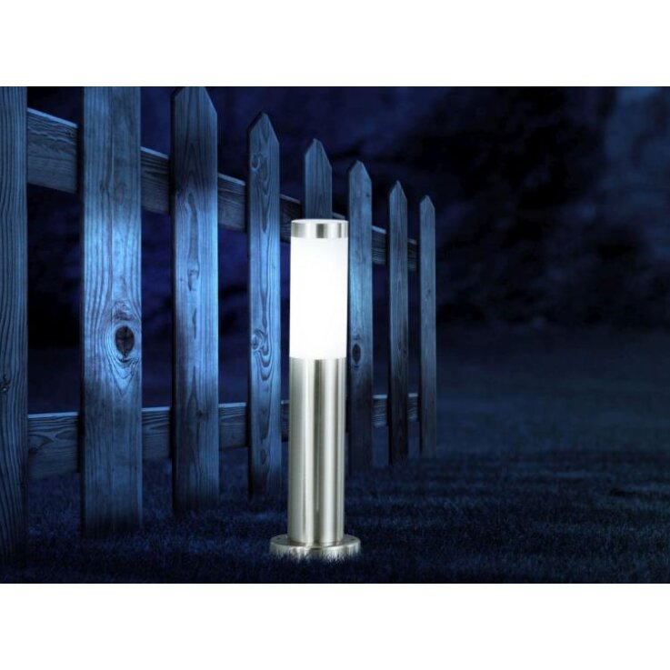 CMI Sockelleuchte 45 cm Wegeleuchte inkl. LED Leuchtmittel Wegelampe aus Edelstahl